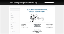 Desktop Screenshot of burlingtonhighschoolmusic.org