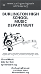 Mobile Screenshot of burlingtonhighschoolmusic.org