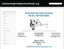 Tablet Screenshot of burlingtonhighschoolmusic.org